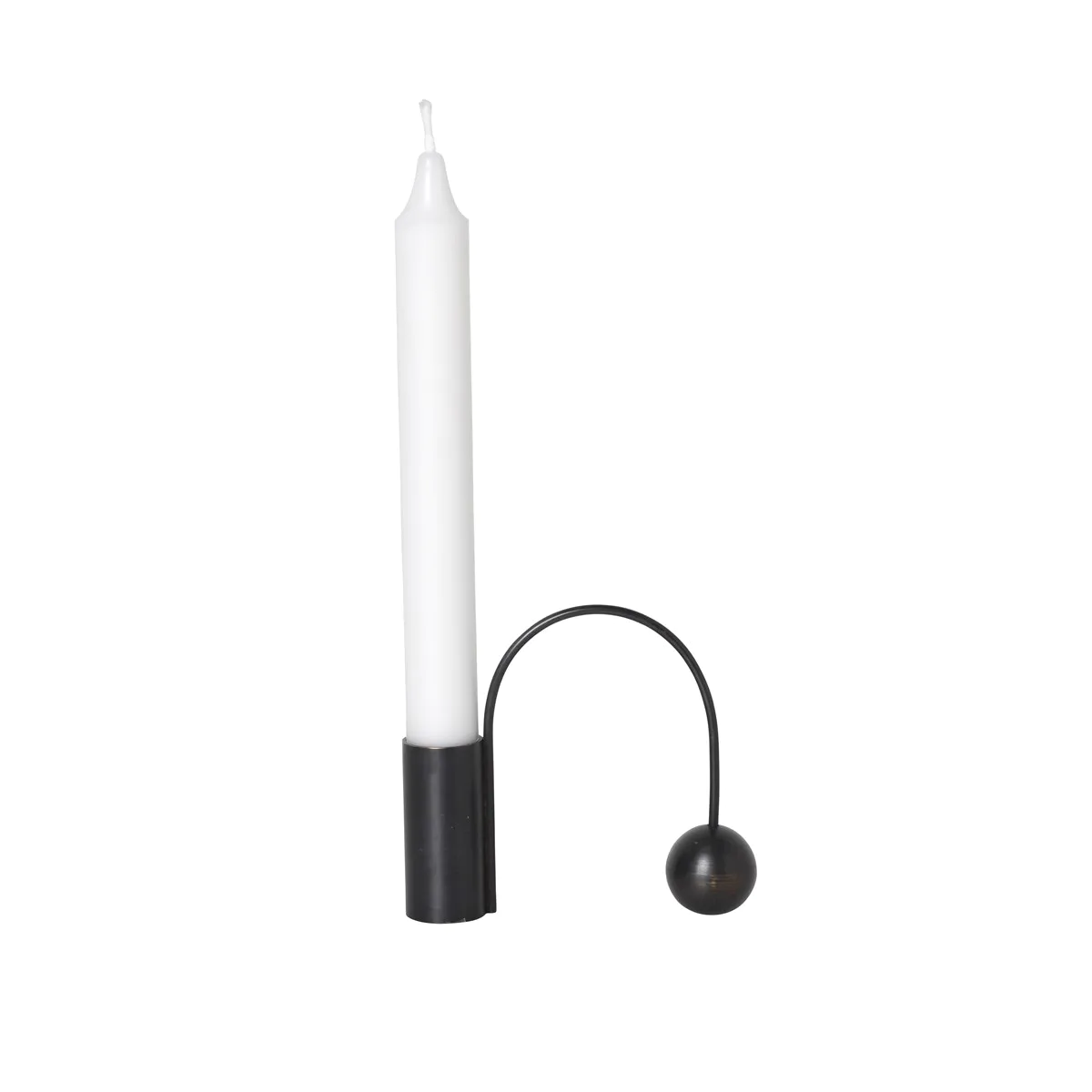 Ferm Living Balance lysestake - Black brass