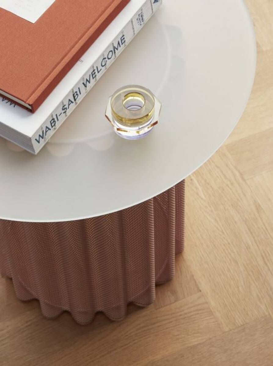 Hübsch Lysestake 2pk - Lilla/gul