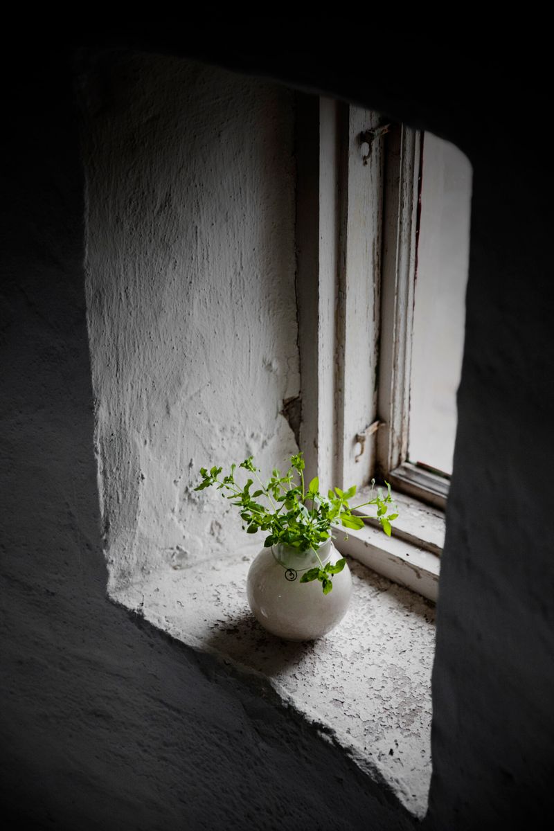 Vase - Glass H10cm Beige